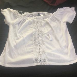 Cropped White Blouse